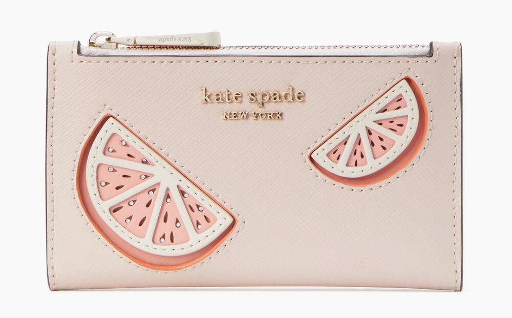 Kate spade Tini Embellished Small Slim Bifold Wallet new